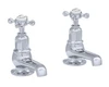 Perrin & Rowe 3456 Pair Bath Tap, Crosshead Handles - Chrome