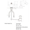 Perrin & Rowe 3885 Monobloc Bidet Mixer Tap, Lever Handles