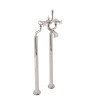 Perrin & Rowe 3013 Floor Mounted Shower Mixer Tap, Crosshead Handles