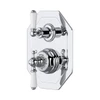 Perrin & Rowe 5555 Concealed Thermostatic Shower Valve, Lever Handles - Chrome