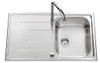 Luisina Debussy 1 Bowl And Drainer Kitchen Stainless Steel Sink