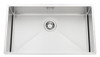 Luisina Large Sink in Stainless Steel Satin, Manual Emptying