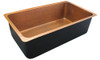 Eclectica Toulouse Single Bowl Copper Kitchen Sink