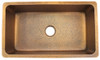 Eclectica Toulouse Single Bowl Copper Kitchen Sink