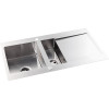 Abode Verve 1.5 Bowl & Drainer Stainless Steel Inset Sink