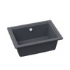 Abode Denton Single Bowl in Grey Metallic Granite Sink