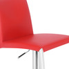 Eccellente Signature Real Leather Bar Stool Red