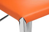 Eccellente Signature Real Leather Bar Stool Tan Orange