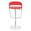 Eleganza Signature Real Leather Bar Stool Red