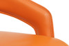 Eleganza Signature Real Leather Bar Stool Tan Orange