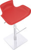 Favoloso Signature Real Leather Bar Stool Red