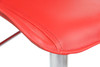 Magnifico Signature Real Leather Bar Stool Red