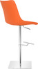 Magnifico Signature Real Leather Bar Stool Tan Orange