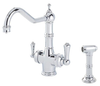 Perrin & Rowe 1770 Celeste 3 in 1 Instant Hot Water Kitchen Mixer Tap and Rinse - Chrome