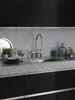 Perrin & Rowe Armstrong 4549HT Bridge Mixer Tap with Pull Down Rinse with Textured Handle - Chrome