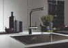 Franke Atlas Neo Sensor Industrial Black Kitchen Tap