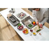 Franke All-In Set5 with Telescopic Bridge, Wooden Chopping Board, Strainer Bowl, Bowl with Wooden Lid, Foldable Silicone Pad & Storage Box