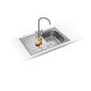 Franke Compact CPX-P-611-78 Undermount Stainless Steel Sink Right Hand Drainer