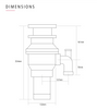 Caple 0.5HP Continuous Waste Disposal Unit