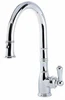 Perrin & Rowe Aquitaine 4744 with Single Lever and Pull-Down Rinse Tap - Chrome