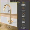 Austen & Co. Bilbao Golden Brass Kitchen Mixer Tap