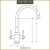 Austen & Co. Ronda Chrome Kitchen Mixer Tap