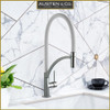 Austen & Co. Madrid Chrome with White Pull Out Hose Kitchen Mixer Tap