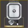 Austen & Co. Lucca Stainless Steel Undermount Single Bowl Kitchen Sink