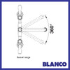 Blanco Vicus Bridge Twin Kitchen Mixer Tap - Brushed Brass