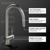 Riobel Azure Mixer with Pull Down Spray Stainless Steel Kitchen Tap
