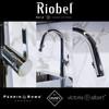 Riobel Ludik Mixer with Pull Down Spray Chrome Kitchen Tap