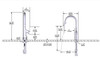 Riobel Ludik Single Lever Kitchen Mixer with Pull Down Spray Stainless Steel Kitchen Tap