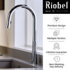 Riobel Solstice Mixer with Pull Down Spray Chrome Kitchen Tap