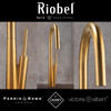 Riobel Solstice Mixer with Pull Down Spray Brushed Gold Kitchen Tap