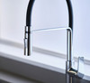 Riobel Mythic Mixer with Pull Down Spray Flexible Spout Chrome Kitchen Tap