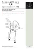 Perrin and Rowe Ionian 4193 Deck Mounted Tap, Lever Handles - Nickel