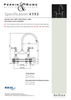 Perrin and Rowe Ionian 4193 Deck Mounted Tap, Lever Handles - Nickel