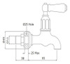 Perrin & Rowe Mayan 4322 (Wall Mounted) Kitchen Tap - Polished Brass