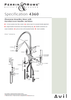 Perrin and Rowe Phoenician 4360 Mixer Tap With Pull-Out Spray Rinse - Pewter