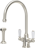 Perrin and Rowe Phoenician 4360 Mixer Tap With Pull-Out Spray Rinse - Pewter