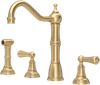 Perrin & Rowe Alsace 4776 (with Rinse) Kitchen Tap - Satin Brass