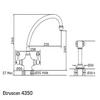 Perrin & Rowe Etruscan 4350 (with Rinse) Kitchen Tap - Aged Brass
