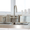 Perrin & Rowe Io 4273 (with Rinse) Kitchen Tap - Satin Brass