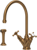 Perrin & Rowe Minoan 4365 (with Rinse) Kitchen Tap - English Bronze
