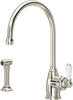 Perrin & Rowe Parthian 4346 (with Rinse) Kitchen Tap - Nickel