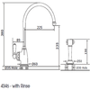 Perrin & Rowe Parthian 4346 (with Rinse) Kitchen Tap - Polished Brass