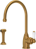 Perrin & Rowe Parthian 4346 (with Rinse) Kitchen Tap - Aged Brass