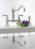 Perrin & Rowe Provence 4751 (Lever Handles) Kitchen Tap - Nickel