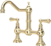 Perrin & Rowe Provence 4751 (Lever Handles) Kitchen Tap - Gold