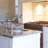 Perrin & Rowe Provence 4751 (Lever Handles) Kitchen Tap - Aged Brass